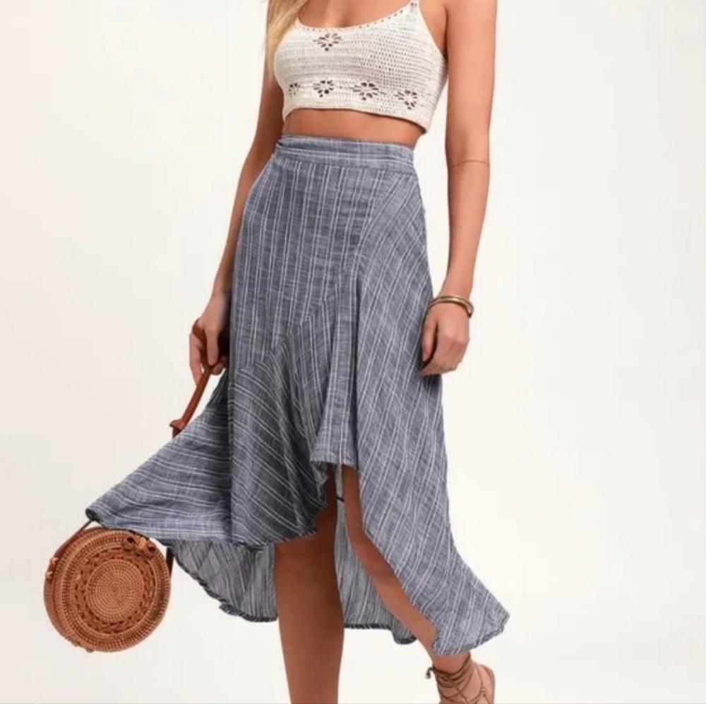 Lulu's Assymetrical Midi Skirt